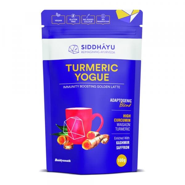 Siddhayu Turmeric Yogue I Spiced Turmeric Latte Mix I Immunity Booster